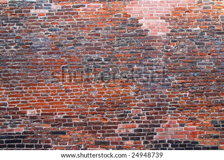 Very old brick wall, good for architecture backgrounds