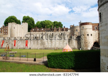 Medieval castle Tower in the heart of London