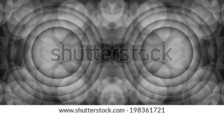 Bokeh twin  abstract gray black and white circle background twin for simply text for art work round,circular,flexible,slick,circle in quadrate four-square