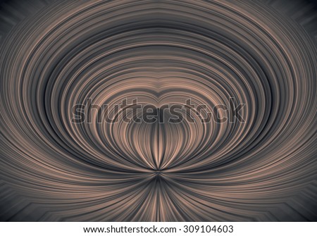 Heart shape light moving abstract background  black curve radio applied