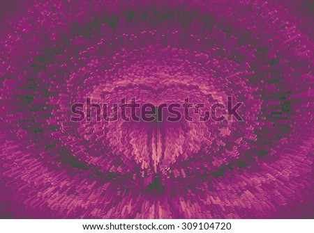 Extrude pink heart sharpe light moving abstract background  purple black curve radio applied