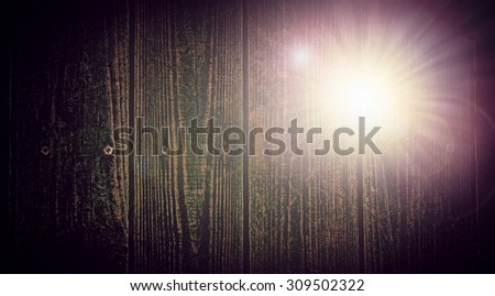 Dark Wood Texture Background black frame.Rough, sloppy  with  Special unusual  spacing light flare.