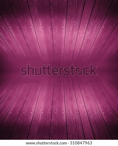 Red-violet wood perspective empty room background amount Vignette.Room. texture with natural patterns background
