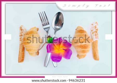 Decorate food design for love someone with candle flower