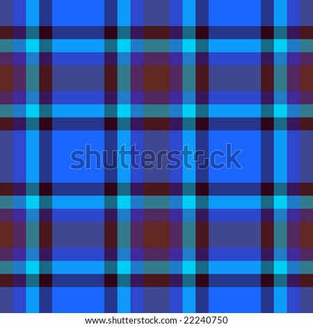 Royalty-Free (RF) Clipart Illustration of a Blue And White Tartan