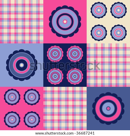 AUSBS Blue/Pink Pattern | Personalised Cards