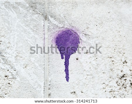 Spray paint on cement background