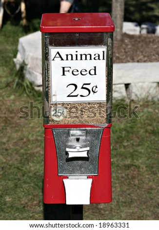 Animal feed for sale at farm