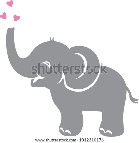 Download Baby Elephant Silhouette At Getdrawings Free Download