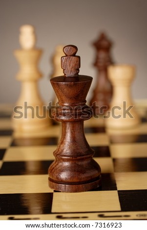 A game of chess comes to an end. The king is checkmated.