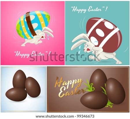 vector of chocolate easter eggs download free vector art stock