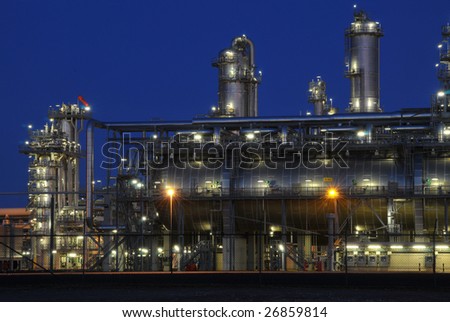 Chemical industry by night