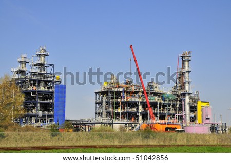 Chemical Plant Construction Stock Photo 51042856 : Shutterstock