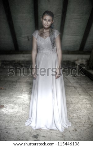Horror Scene of a Scary Woman - Bride