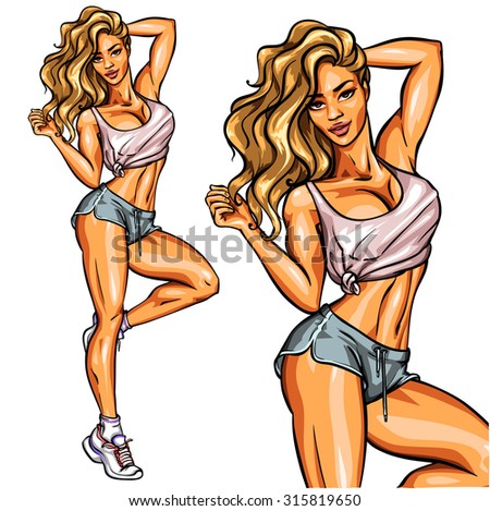 Beautiful Fit Woman Posing Beautiful Fit Woman Posing