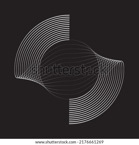 Halftone dots in circle form. round logo . vector dotted frame . design element with many dots .