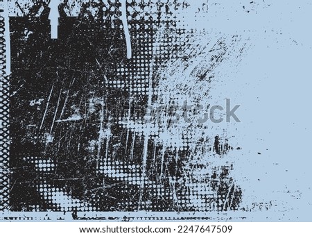 Aesthetic dotted design element. Duo tone poster . Modern art .Abstract composition . Half tone background. Halftone dots texture effect .Contemporary vector design