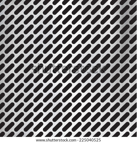 Metal Grid with Some Reflection and Shine . Vector Illustration . 