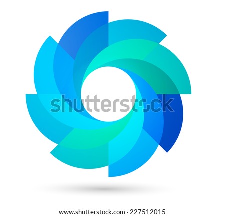 Vector Circle Logo Design Template . Infinite Loop Shape Cycle Creative ...