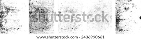 Grunge Urban Backgrounds set.Texture Vector.Dust Overlay Distress Grain ,Simply Place illustration over any Object to Create grungy Effect .abstract,splattered , dirty, texture for your design. 