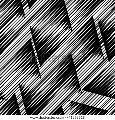 Seamless pattern with speed lines.Triangles
 unusual poster Design .repeating , diagonal, slanting, oblique Black Vector stripes .Geometric shape. Endless texture