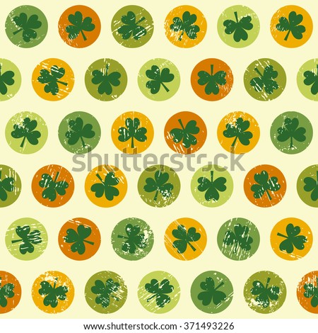 Seamless clover background. Can be used for St. Patrick's Day