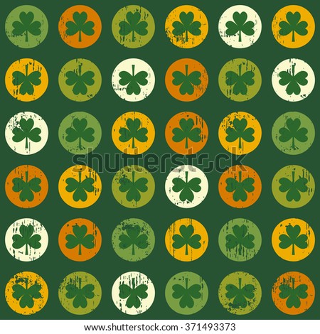 Seamless clover background. Can be used for St. Patrick's Day