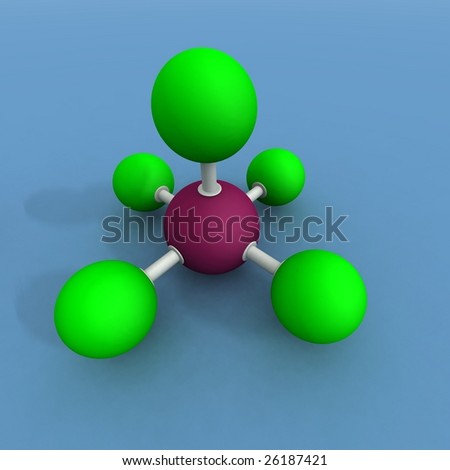 A 3d Render Of A Bromine Fluoride Molecule Stock Photo 26187421 ...