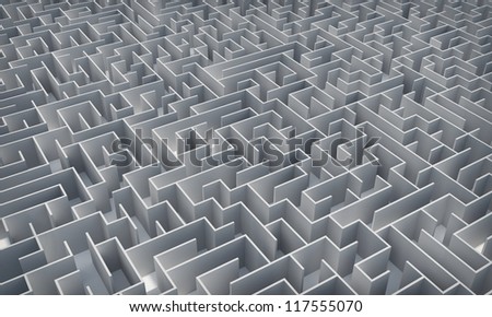 Maze. Make a decision. Achieving the goal.Encounter difficulties