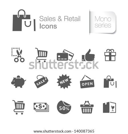 Sales & retail related icons