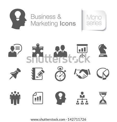 Business & marketing related icons