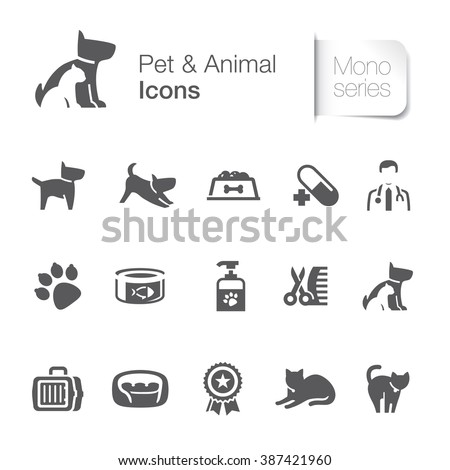 Pet & animal related icons.