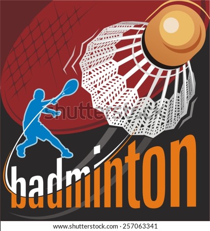 badminton vector