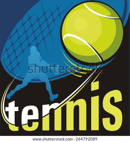 tennis poster vector Zdjęcia stock © 