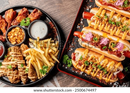 Similar – Image, Stock Photo snack Food Fast food