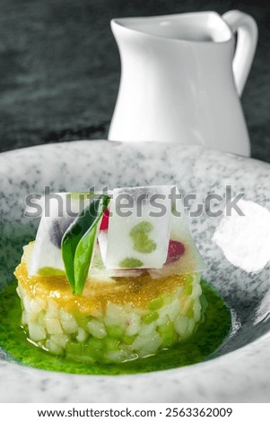 Similar – Image, Stock Photo Jellied fish with caviar and vegetables