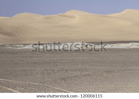 Plains and dunes in Skeleton Coast Park. Namibia