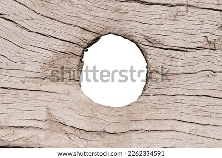 Similar – Image, Stock Photo Wooden wall with hole | Trash 2020