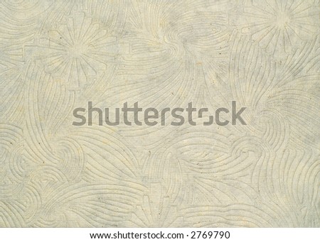Textured paper for scrapbooking and other visual arts