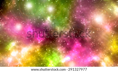 Abstract space background.Representation of the constellation Canis Minor (CMi), one of the classical modern constellations