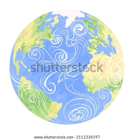 Planet Earth, Atlantic Ocean air masses movement