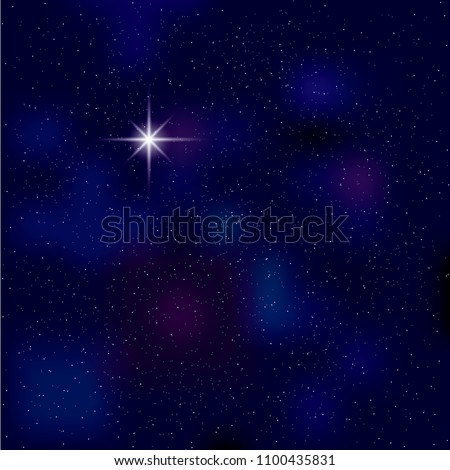 Night sky,Polaris in night sky,The background uses a grid gradient tool.