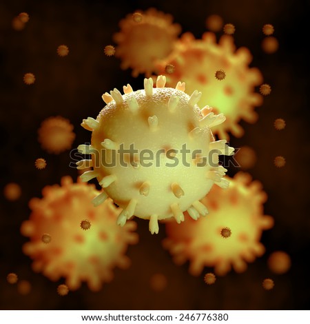 HIV virus , artwork