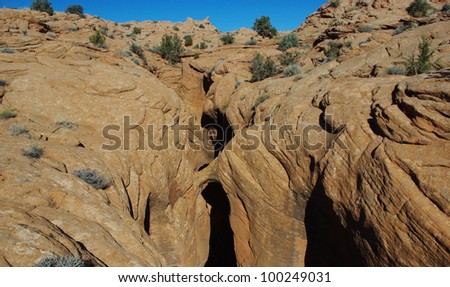 Peek-a-boo slot canyon, Utah