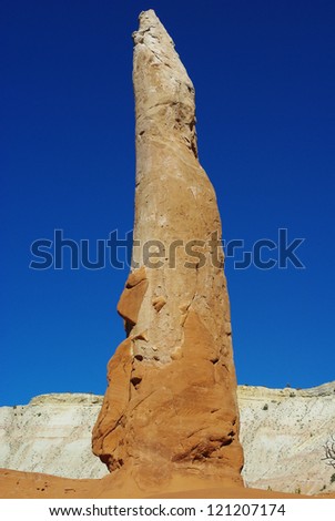 Close-up of a Kodachrome rock tower, Utah