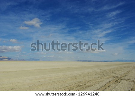 Vastness of Black Rock Desert, Nevada