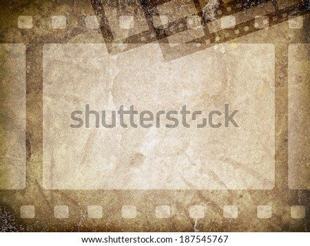Grunge film frame with space for your text