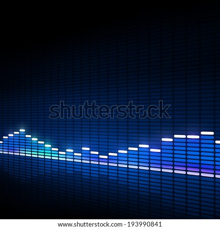 blue music equalizer background for active dance events