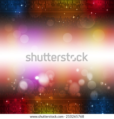 abstract disco and party multicolor music background