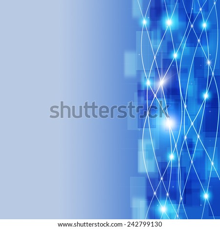 abstract technology world global network connection blue background